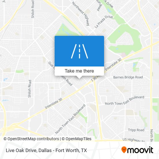 Live Oak Drive map