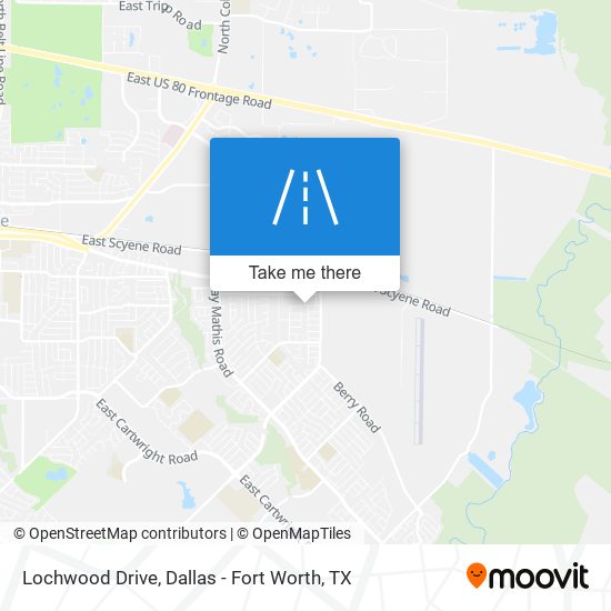 Lochwood Drive map