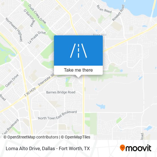 Loma Alto Drive map