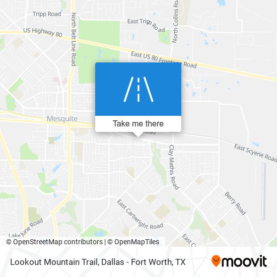 Lookout Mountain Trail map