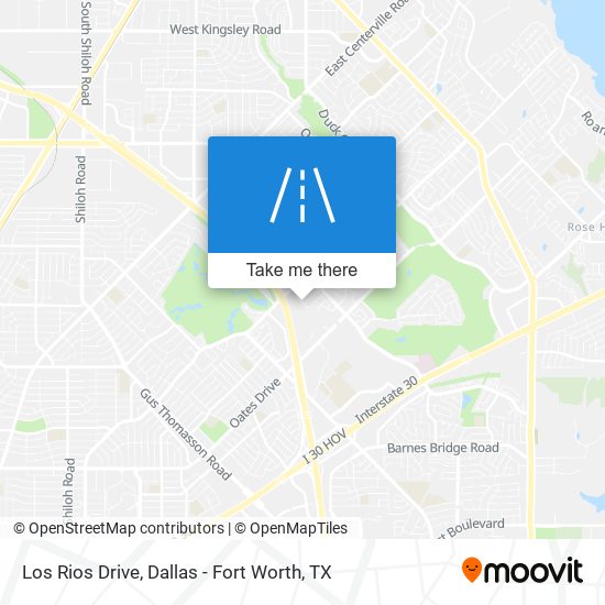 Los Rios Drive map