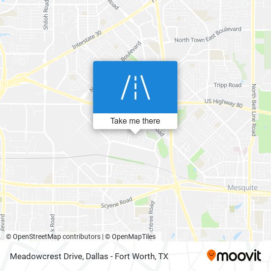 Meadowcrest Drive map
