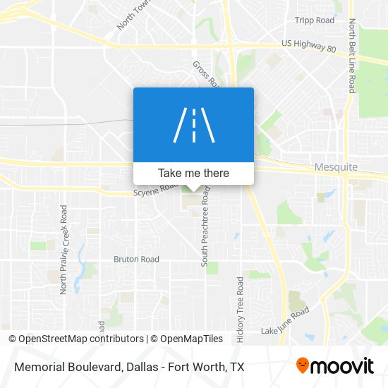 Memorial Boulevard map