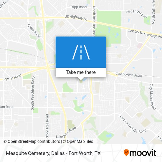 Mesquite Cemetery map