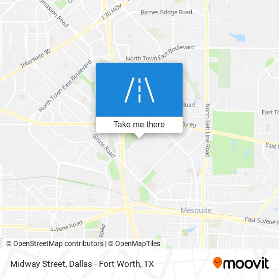 Midway Street map