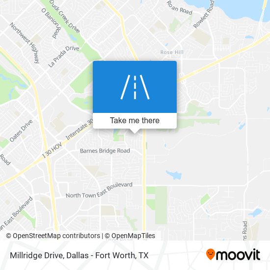 Millridge Drive map