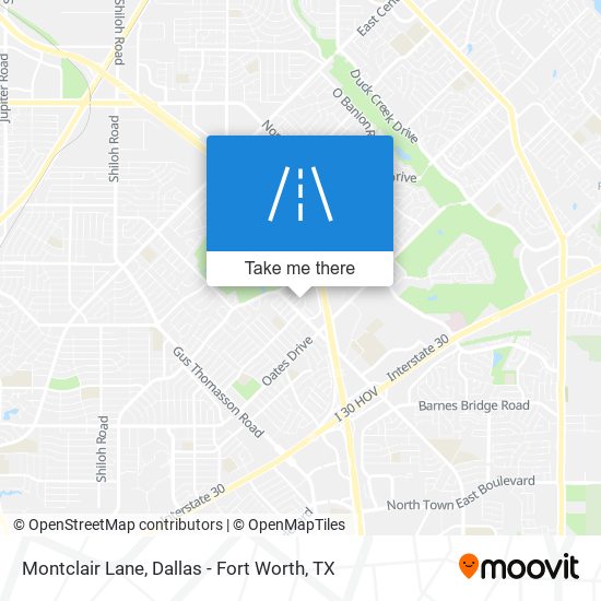 Montclair Lane map