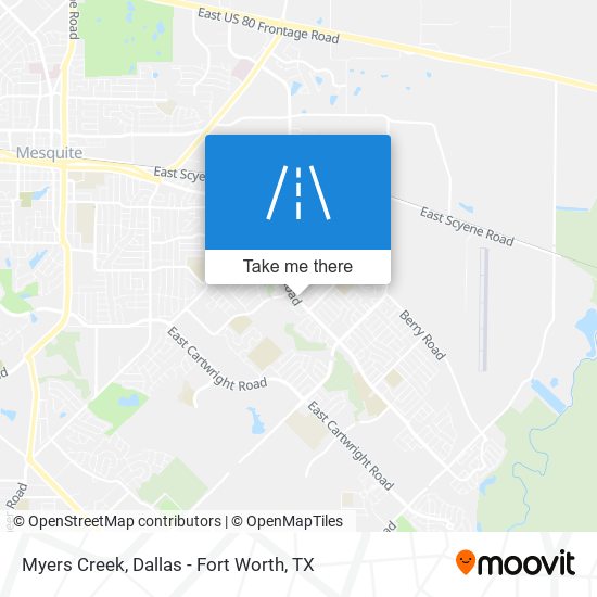 Mapa de Myers Creek