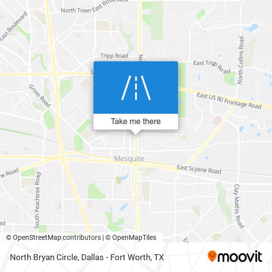 Mapa de North Bryan Circle