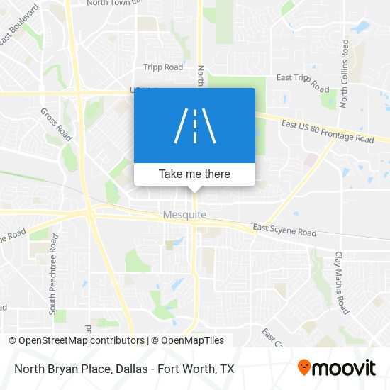 North Bryan Place map