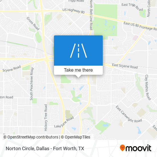 Norton Circle map