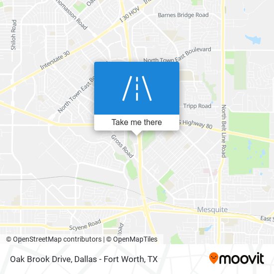 Oak Brook Drive map