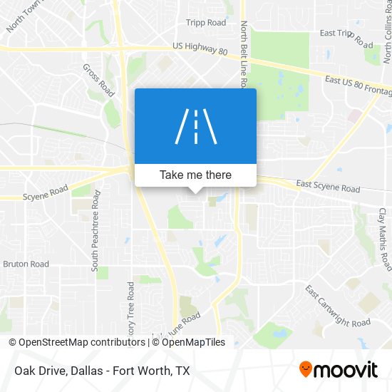 Mapa de Oak Drive