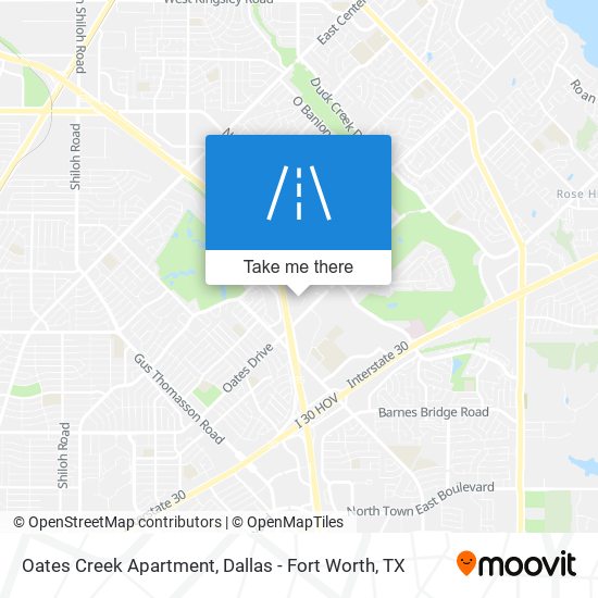 Oates Creek Apartment map