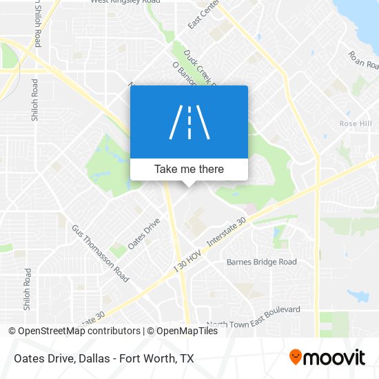 Mapa de Oates Drive