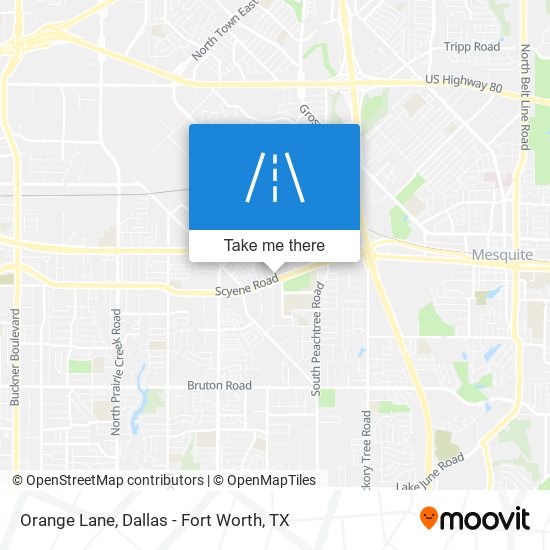 Orange Lane map