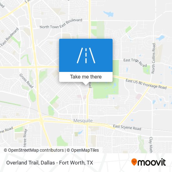 Mapa de Overland Trail