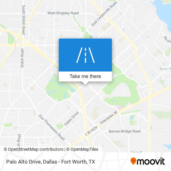 Palo Alto Drive map