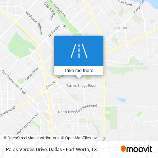 Palos Verdes Drive map