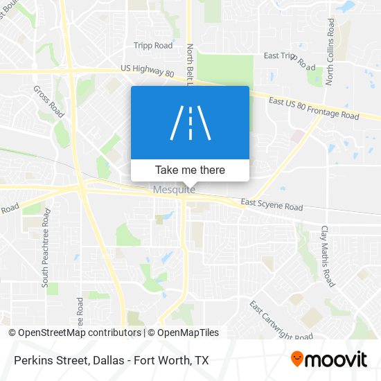 Mapa de Perkins Street