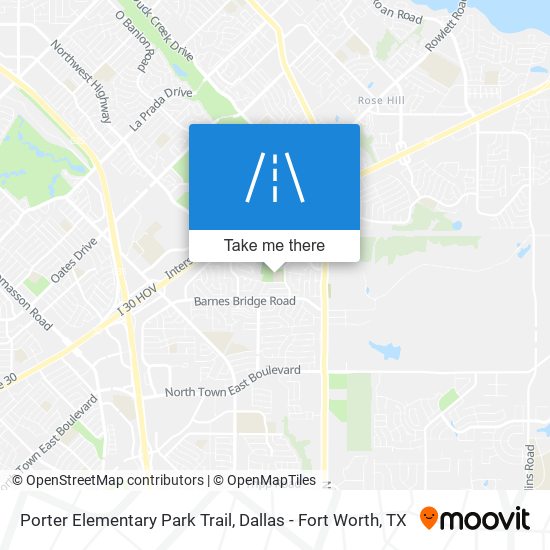Mapa de Porter Elementary Park Trail