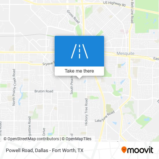 Mapa de Powell Road