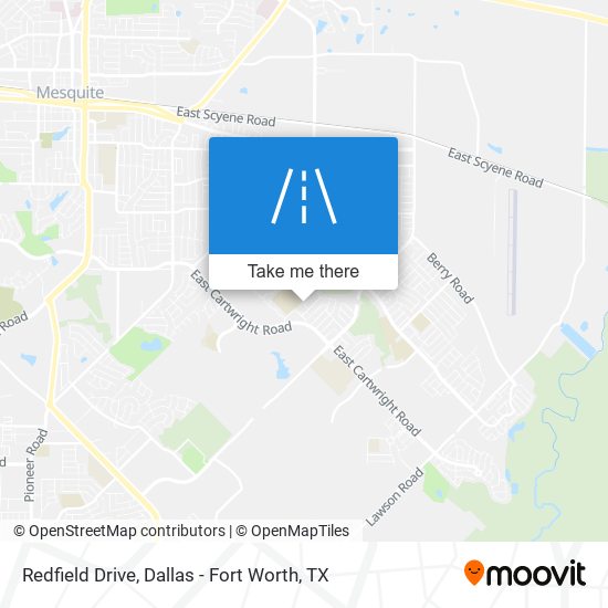 Redfield Drive map