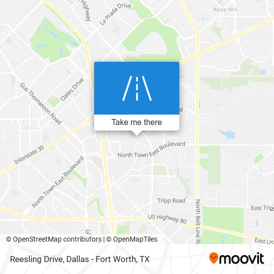 Reesling Drive map