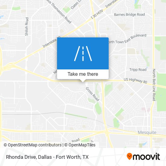 Rhonda Drive map