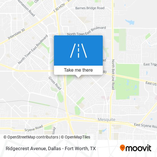 Ridgecrest Avenue map