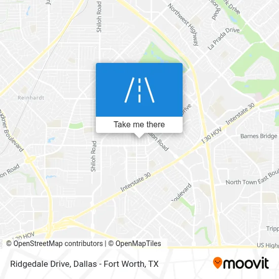Ridgedale Drive map