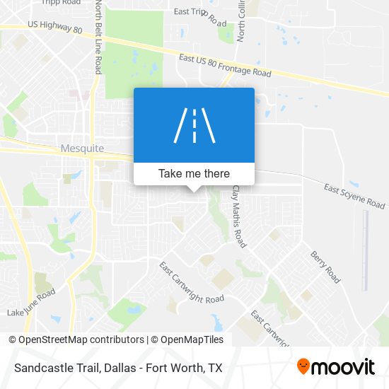 Sandcastle Trail map
