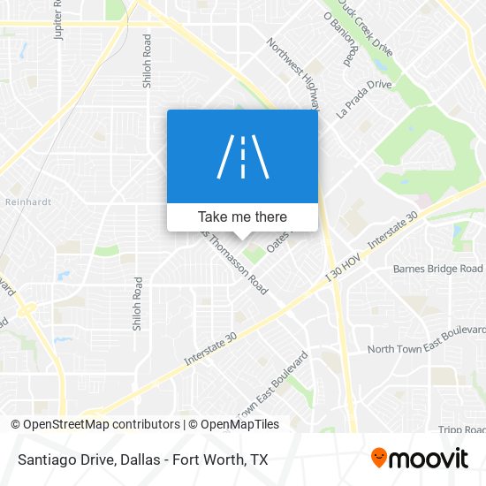 Santiago Drive map