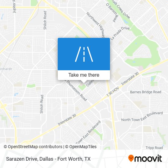 Sarazen Drive map