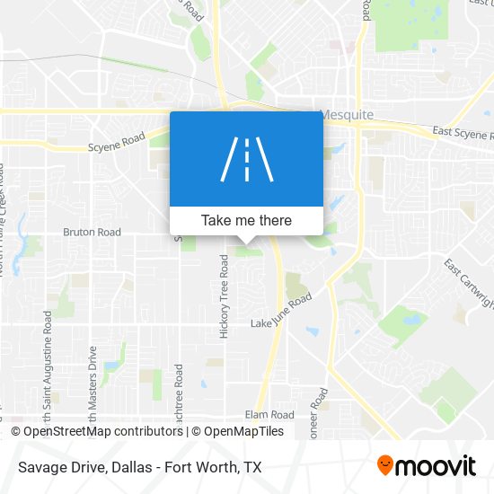 Savage Drive map