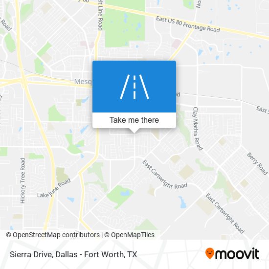 Sierra Drive map
