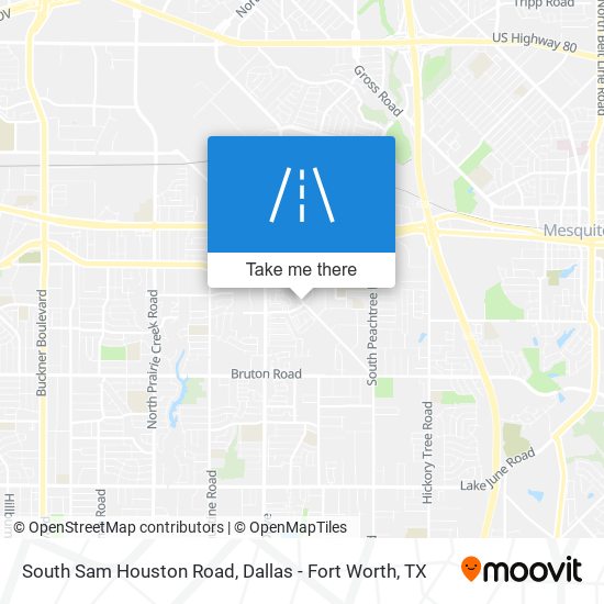 Mapa de South Sam Houston Road