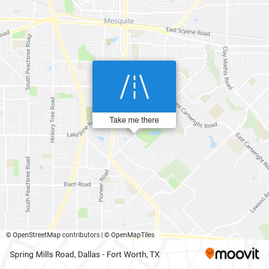 Spring Mills Road map