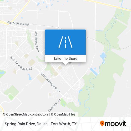 Spring Rain Drive map