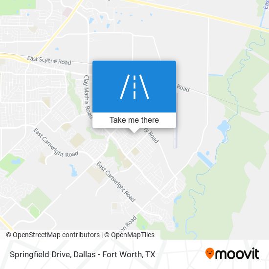Springfield Drive map
