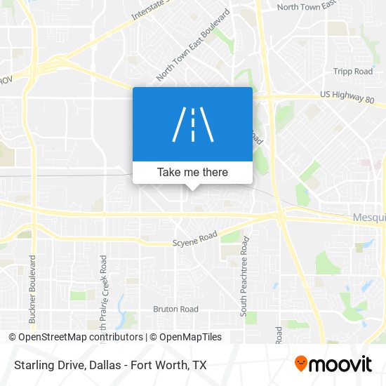 Starling Drive map