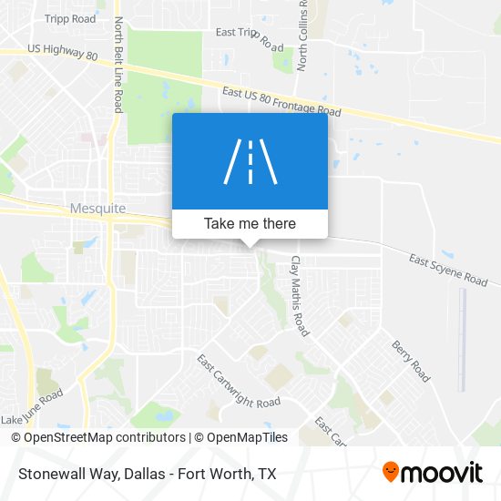 Stonewall Way map