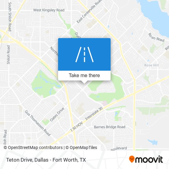 Teton Drive map