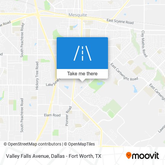 Valley Falls Avenue map