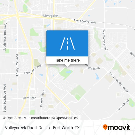 Valleycreek Road map