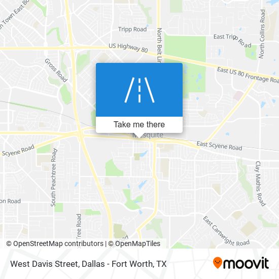 West Davis Street map