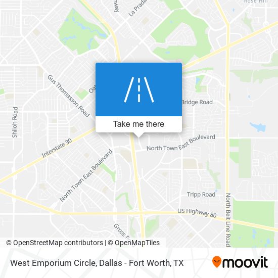 West Emporium Circle map