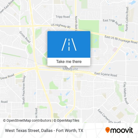 West Texas Street map