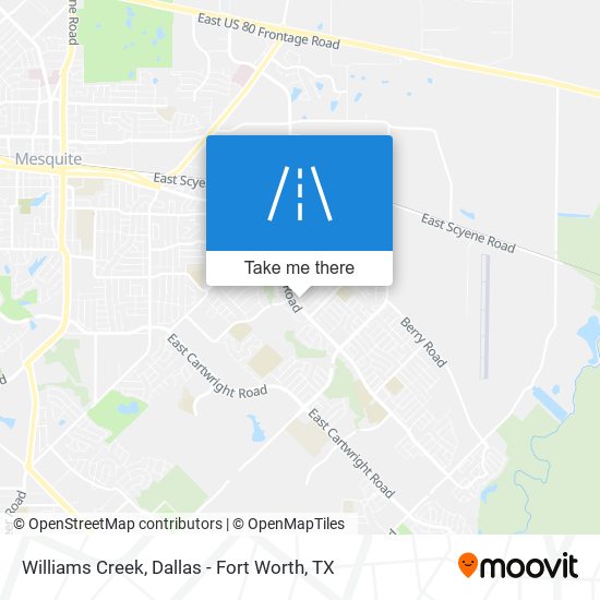Williams Creek map