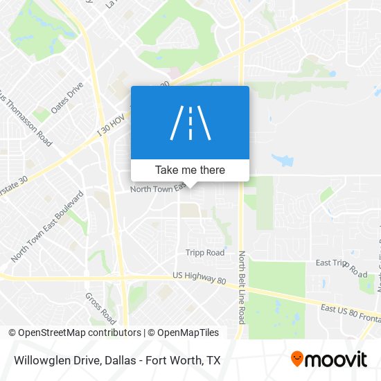 Willowglen Drive map